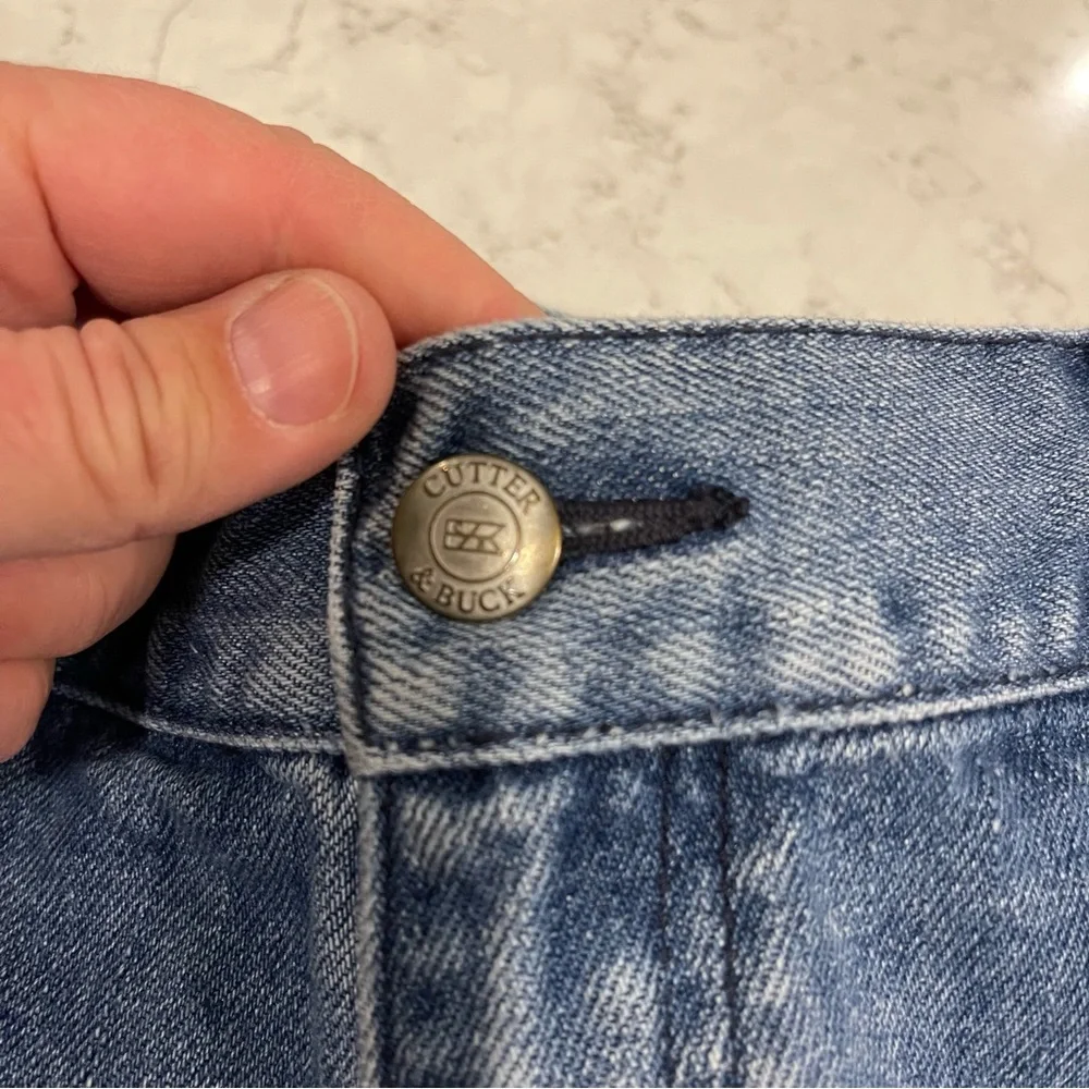 MENS CUTTER & BUCK NORMAL WASH JEANS DENIM SIZE 36 x 30 STRAIGHT LEG JEAN SUMMER - Picture 15 of 16